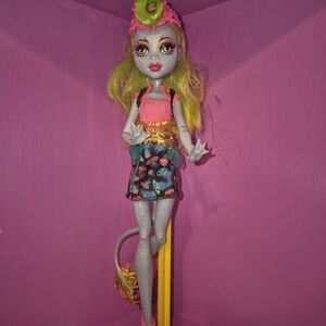 Monster High Doll with Pink and Green Highlights